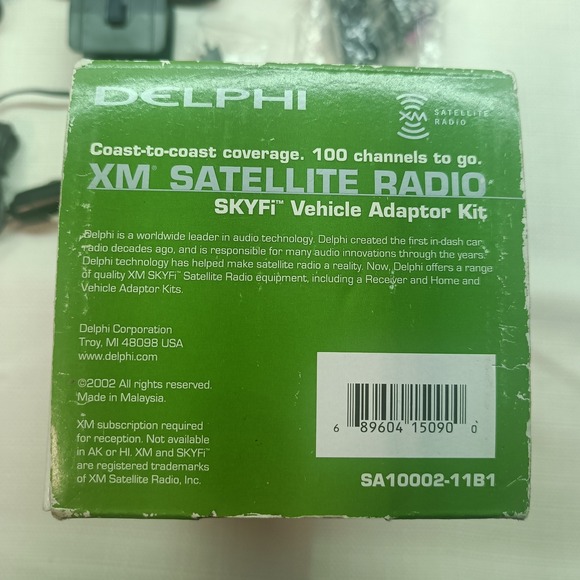 Delphi Skyphi Vehicle‎ Adapter Kit XM Satellite Radio Pre-owned SA10002-11B1 - Picture 4 of 4